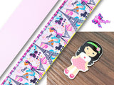 PXQ00500 - 1 Listón Estampado + 1 Listón Unicolor + 1 Resina para Moño