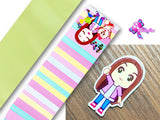 PXQ00101 - 1 Listón Estampado + 1 Listón Unicolor + 1 Resina para Moño