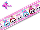 LBP06079 - Listón Estampado de 5,0 cm - Labubu (por metro)