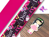PXQ00501 - 1 Listón Estampado + 1 Listón Unicolor + 1 Resina para Moño