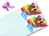 LBP07128 - Listón Estampado de 7,5 cm - Clases (por Tira)