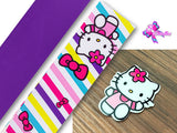 PXQ00302 - 1 Listón Estampado + 1 Listón Unicolor + 1 Resina para Moño
