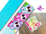 PXQ00106 - 1 Listón Estampado + 1 Listón Unicolor + 1 Resina para Moño