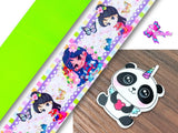PXQ00506 - 1 Listón Estampado + 1 Listón Unicolor + 1 Resina para Moño