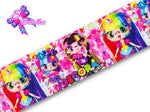 LBP07079 - Listón Impreso de 7,5 cm - Decora Girlz (por metro)