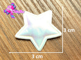 CMS30047 - Vinil de 3cm x 3cm - Estrella Plata