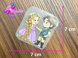 PDTF0082 - Planchable DTF de 7cm x 7cm - Rapunzel