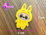 CMS10153 - Shaker de 5cm x 7cm - Labubu Amarillo