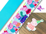 PXQ00312 - 1 Listón Estampado + 1 Listón Unicolor + 1 Resina para Moño
