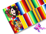 LBP07389 - Listón Estampado de 7,5 cm - Mexico (Tira de 81 cm)