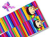 LBP07188 - Listón Estampado de 7,5 cm - Mexico (por Tira)