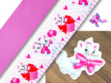 PXQ00118 - 1 Listón Estampado + 1 Listón Unicolor + 1 Resina para Moño