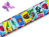 LBP06124 - Listón Estampado de 5,0 cm - Loteria (por metro)
