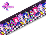 LBP07099 - Listón Estampado de 7,5 cm - Huntrix (por metro)