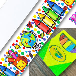PAQ01011 - 1 Listón Estampado + 1 Listón Unicolor + 1 Shaker Grande para Moño