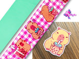 PXQ00011 - 1 Listón Estampado + 1 Listón Unicolor + 1 Resina para Moño