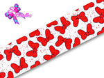 LBP07242 - Listón Estampado de 7,5 cm - Moño Minnie (por metro)