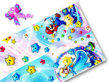 LBP07067 - Listón Estampado de 7,5 cm - Rosalina (por Tira de 82 cm)