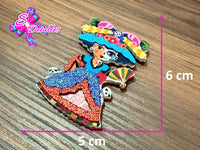 CMS10130 - Shaker de 5cm x 6cm - Catrina