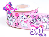 LBP06133 - Listón Estampado de 5,0 cm - Marie (por metro)