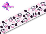 LBP06136 - Listón Estampado de 5,0 cm - Vacas (por metro)