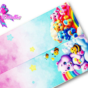 LBP07251 - Listón Estampado de 7,5 cm - Ositos (por Tira)