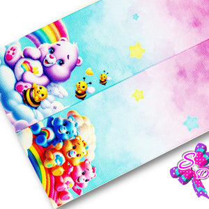 LBP07251 - Listón Estampado de 7,5 cm - Ositos (Tira de 90 cm)