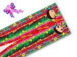 LBP07228 - Listón Estampado de 7,5 cm - Muñeca (Tira de 83 cm)