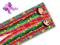 LBP07228 - Listón Impreso de 7,5 cm - Muñeca (Tira de 83 cm)