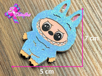 CMS10154 - Shaker de 5cm x 7cm - Labubu Azul