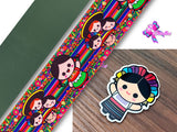 PXQ00330 - 1 Listón Estampado + 1 Listón Unicolor + 1 Resina para Moño