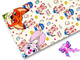 LBP07224 - Listón Estampado de 7,5 cm - Zootopia (Tira de 89 cm)