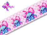 LBP07240 - Listón Estampado de 7,5 cm - Lilo y Stitch (por metro)