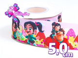 LBP06143 - Listón Estampado de 5,0 cm - Vanellope (por metro)