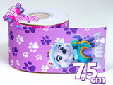 LBP07314 - Listón Estampado de 7,5 cm - Paw Patrol (por Tira)