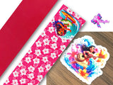 PXQ00135 - 1 Listón Estampado + 1 Listón Unicolor + 1 Resina para Moño