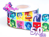 LBP06146 - Listón Estampado de 5,0 cm - Intensamente (por metro)