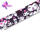 LBP06157 - Listón Estampado de 5,0 cm - Kuromi (por metro)