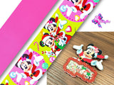 PAQ01138 - 1 Listón Estampado + 1 Listón Unicolor + 1 Shaker Grande para Moño