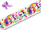 LBP06004 - Listón Estampado de 5,0 cm - Unicornio (por metro)