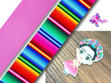 PXQ00539 - 1 Listón Estampado + 1 Listón Unicolor + 1 Resina para Moño