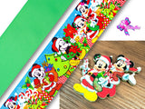 PAQ01139 - 1 Listón Estampado + 1 Listón Unicolor + 1 Shaker Grande para Moño
