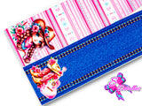 LBP07300 - Listón Estampado de 7,5 cm - Vaquera (Tira de 81 cm)