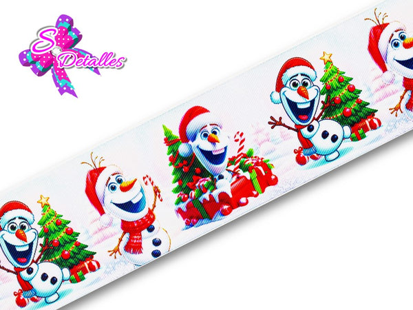LBP27431 - Listón Estampado de 7,5 cm - Navidad (por metro)