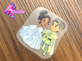 PDTF0084 - Planchable DTF de 7cm x 7cm - La princesa y el sapo
