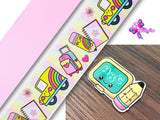 PXQ00413 - 1 Listón Estampado + 1 Listón Unicolor + 1 Resina para Moño