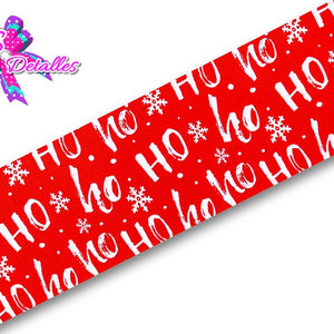 LBP27409 - Listón Estampado de 7,5 cm - Navidad (por metro)