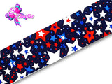 LBP07034 - Listón Estampado de 7,5 cm - Estrellas (por metro)