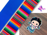PXQ00344 - 1 Listón Estampado + 1 Listón Unicolor + 1 Resina para Moño