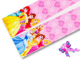 LBP07056 - Listón Estampado de 7,5 cm - Princesas (Tira de 90 cm)